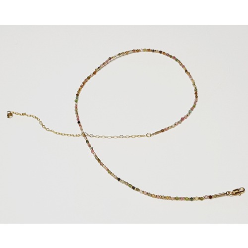 Multi Natural Stone Choker Necklace