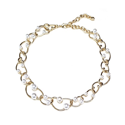 [별똥별10회협찬] Pearl Wave Gold Necklace