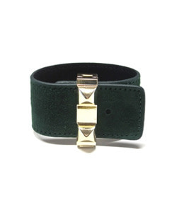 Gold Stud Leather Band
