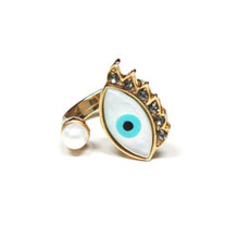 [자개, SNL협찬 핵진주] Evil Eye Ring