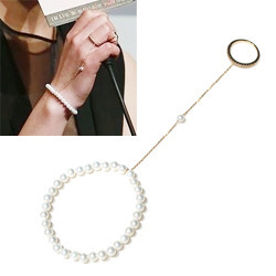 [핵진주] Pearl Finger Bracelet